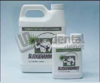 SLEDGEHAMMER - 20 Minute Heat Cure Monomer Acrylic Liquid 1qt (32oz) (Liquido para acrilico rapido - Fast Set) (Same Procedure Than Standard Heat Cure Acrylic) K# 1 034-1000591 Us Dental Depot