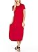 12 Ami Basic Solid Short Sleeve Midi T-Shirt Dress - Made in USA