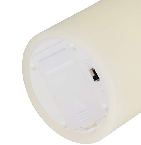 image for Juvale Flameless LED Candle - 2-Pack Flickering Motion 9-Inch Battery 