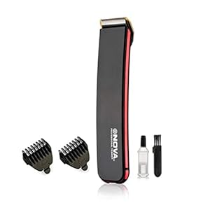 Nova Rechargeable Cordless: 30 Minutes Runtime Beard Trimmer for Men (Black)
