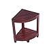 DecoTeak Oasis 2-Tier Teak Corner Shower Bench