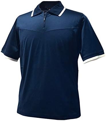 ポロシャツ Zipポロシャツ カットソー 半袖シャツ 襟 メンズ カジュアル ブランド コットン ジリー Zilli ネイビー 大きいサイズ