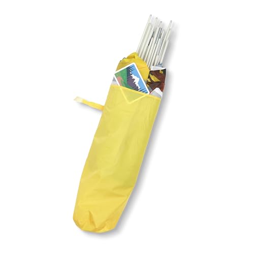 Melissa & Doug Cozy Cottage Fabric Play Tent and Storage Tote, Yellow