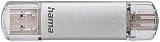 Hama C-Laeta 64GB USB Flash Drive Stick USB 3.0 3.1 USB-A USB-C Silver view 3