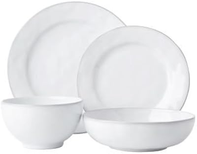 Juliska Quotidien White Truffle 4pc Setting