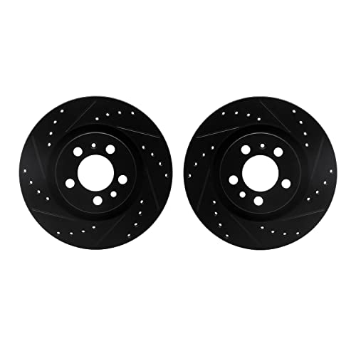 Dynamic Friction Company Front Brake Rotors Fits 1999-2005 Volkswagen Beetle, J…
