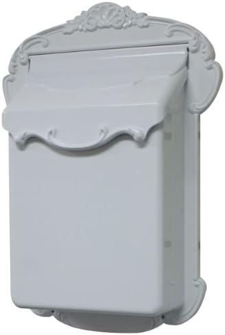 Special Lite Victoria Vertical Wall Mount Mailbox - White Aluminum Mailbox for Wall Mount - SVV-1013-WH