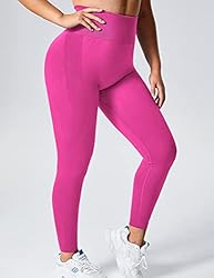 YEOREO Women High Waist Workout Gym Smile Contour