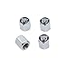 INCART Universal Steel (4pcs) Car Tire Valve Stem Air Caps Cover + (1pcs) Keychain Transformers Autobots Fashion Silver