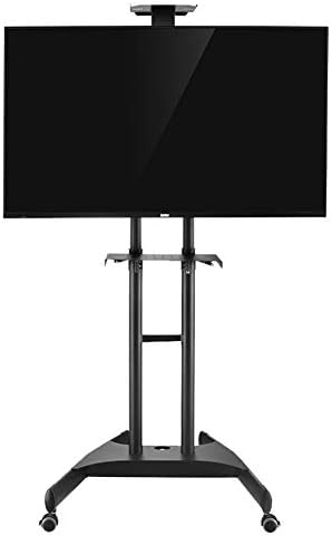 Universal TV Cart for 32-65 Inch Height Adjustable Lockable Caster for Flat Panel LED LCD Plasma Screen Bedroom Living Room Exhibition Trade Show TV Stand