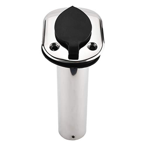 DasMarine 4 Stück Edelstahl Rutenhalter 15/90 Grad Rutenhalter mit Gummikappe, Dichtung, Schlaucheinlage – Bild 8