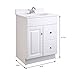 Design House 545004 Wyndham Ready-To-Assemble 1 Door/2 Drawer Vanity, White, 24-Inches Wide by 31.5-Inches Tall by 18-Inches Deep