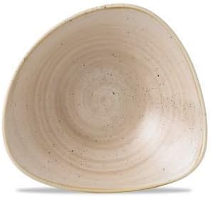 Churchill Stonecast Triangle Bowl 37cl Choice of Colour Nutmeg Cream