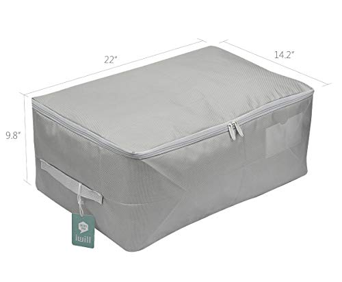 iwill CREATE PRO Comforters, Pillows, Blankets, Duvets Soft Storage Bag,Water Proof Fabric, Light Grey - Thumbnail 4