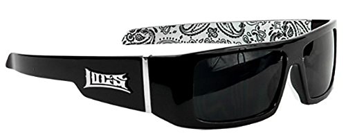 white bandana pattern Locs Shades