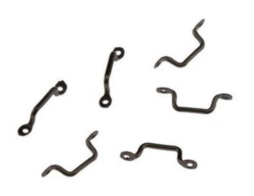 Dollhouse Miniature 1:12 Scale 6 Pc Black Window Handle Pulls #CLA05547