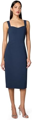 dress the population amazon Dress the Population Women's Corey Plunging Mix Media Cap Sleeve A-line Midi Dress Dress, Black, XXS at Amazon Women's Clothing store