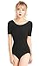 speerise Womens Spandex Dance Leotard Short Sleeve