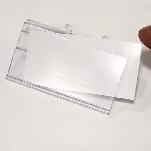 Scannable UPC Ticket Display with Slot for Peg Wall Pegboard Label