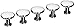 Amerock 14351-WCH Allison Value Knob, 1 3/16in, White/Polished Chrome, Pack of 10