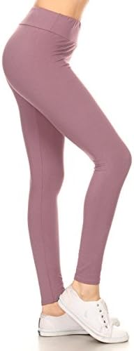 Leggings DepotHigh Waisted Leggings for Women Buttery Smooth & Soft Women's Solid Yoga - Reg, Plus, 1X3X, 3X5X