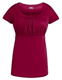 Milk Nursingwear Women's Empire Scoop Neck Nursing Top-L-Berry