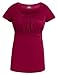 Milk Nursingwear Women's Empire Scoop Neck Nursing Top-L-Berry