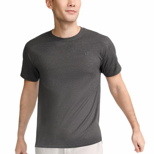 Champion mens Classic Jersey Tee Shirt, Granite Heather, XX-Large US