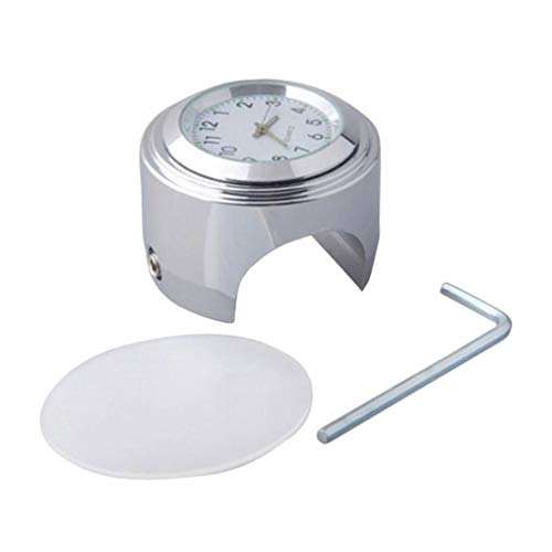 H HILABEE Universele wijzerplaat voor motorfietsstuur, voor 22 mm / 25 mm stuur, waterdicht, stootvast, wit - Image 6