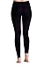 Womens Cotton Spandex Leggings by In Touch in Black, Large