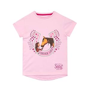 DreamWorks Meisjes T-Shirt Spirit Riding Free