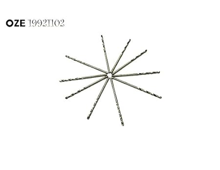 Generic 1point5 x 40mm : OZE19921102 10pcs HSS 0.5/0.6/0.7/0.8/0.9/1/1.1/1.2/1.3/1.4/1.5/1.6/1.7-2.5mm Dia. Tip Straight Shank Twist Drill Bit Gray