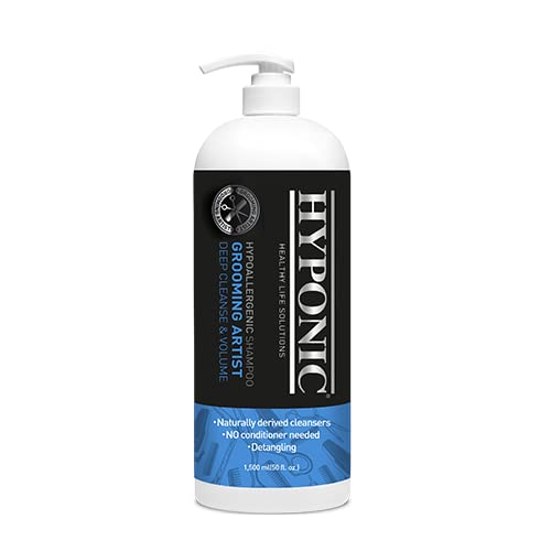 HYPONIC Grooming Artist Shampoo - Hypoallergenic Pet Shampoo for Groomers (Deep Cleanse & Volume 1,500ml)