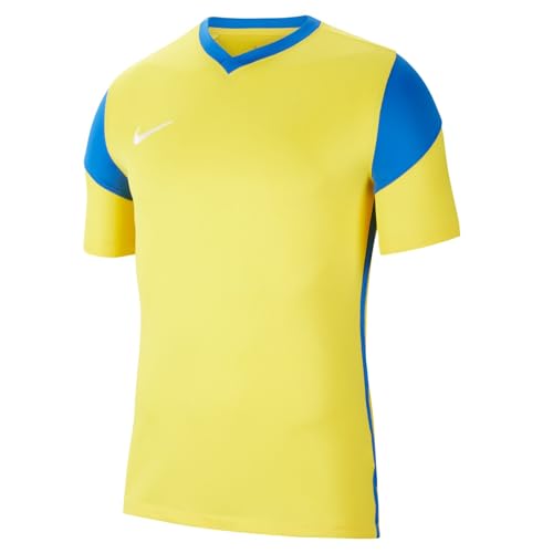 Nike Mens Jersey M NK DF Prk Drb III JSY SS, Tour Yellow/Royal Blue/Royal Blue/White, CW3826-720, 2XL