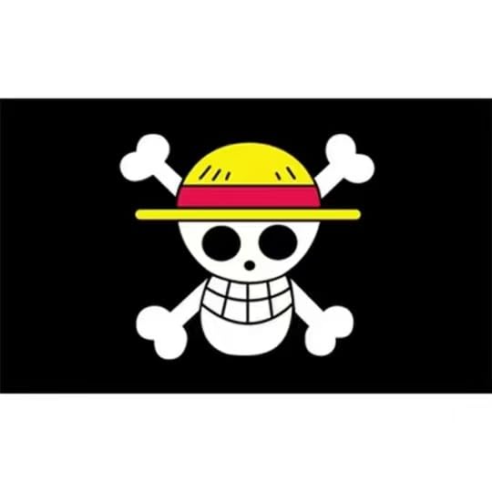 Photo 1 of For One Piece Animation For Halloween Decoration One Piece Luffy's Straw Hat Pirate Flag Multi-colored, 5FT*3FT