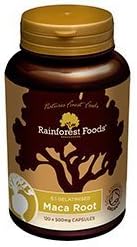 (Pack of 6) Rainforest Foods - Organic Maca Root 5:1 120 Capsule by RAINFOREST FOODS