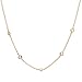 chelseachicNYC Five Cubic Zirconia Crystal Accent Chain Choker Gold