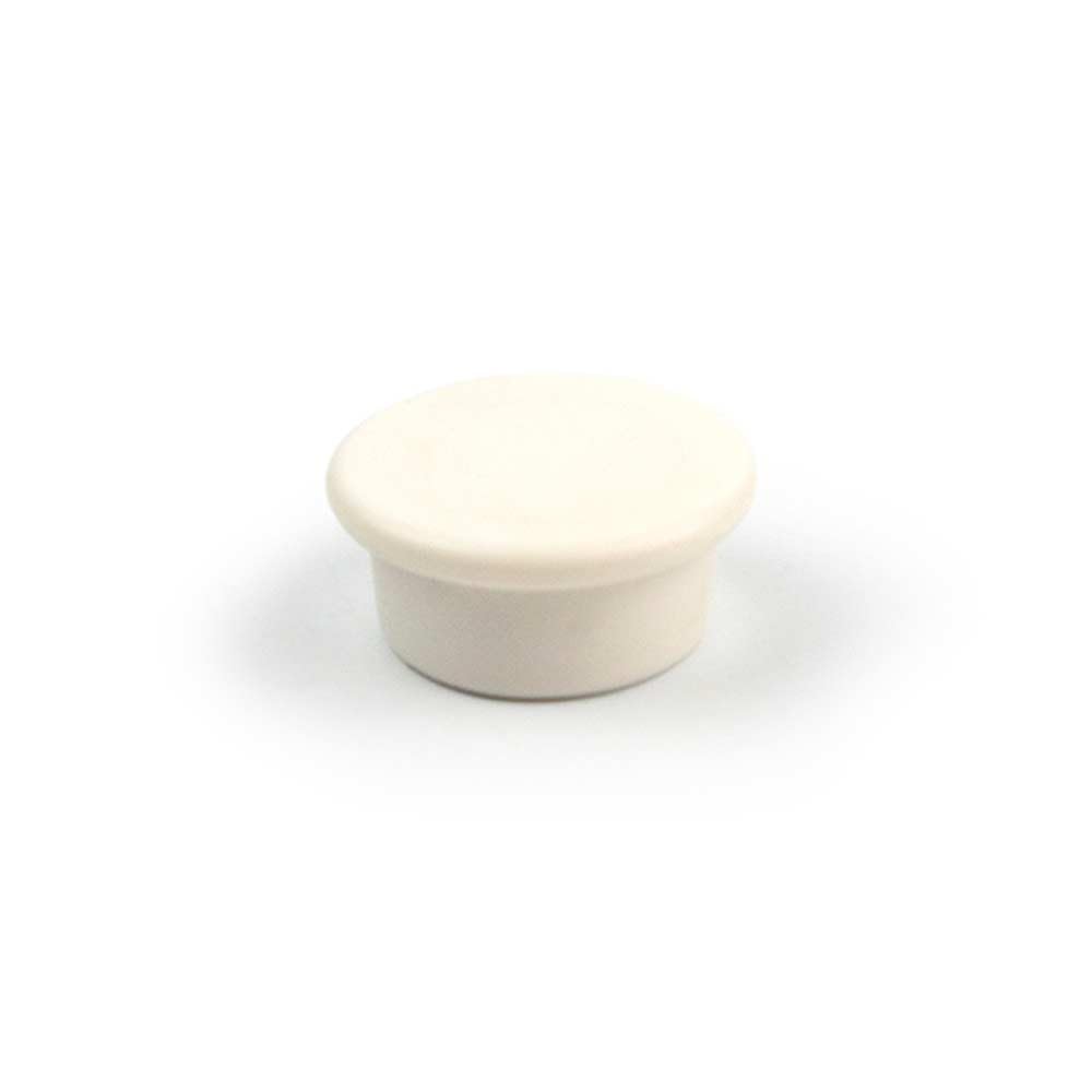Set of 5 Round and White Neodymium Magnets Diameter 30 mm