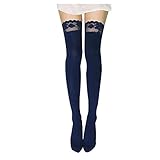 FUNOC® Sexy Women Lace Top Thick Opaque Thigh High Stockings