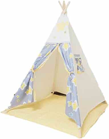 Mogicry Pentagonal Elephant Cartoon Indoor Tent Cotton Canvas Pine