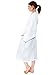 Kimono Robe Unisex 100% Cotton Waffle Spa Bathrobe, White