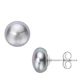 Doorbuster Deal! Sterling Silver Freshwater Cultured Pearl AA Stud Earrings (8-9mm)