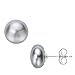 Doorbuster Deal! Sterling Silver Freshwater Cultured Pearl AA Stud Earrings (8-9mm)