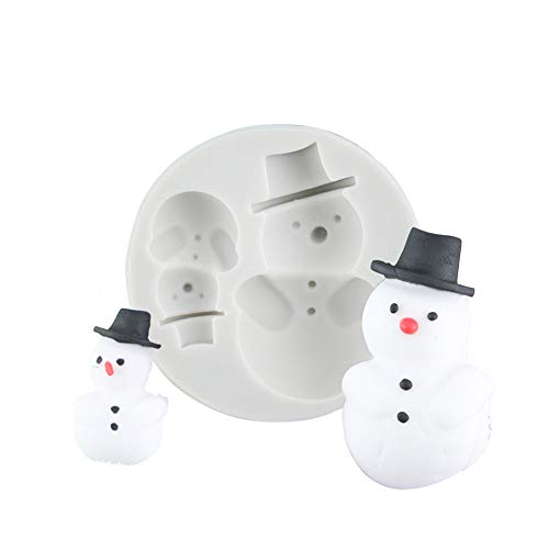 Hilai Christmas Style Silicone Mold Muffin Cupcake Bake Pan Cake Mould Make Perfect Cupcake for Children Safe and Easy-to-Clean Tray Snowman Character