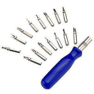 Instakart 16 Pc Mini Ratchet Screwdriver Set,Silver