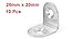 uxcell 10 Pcs 20mmx20mm Corner Brace Joint Right Angle Bracket Fastener