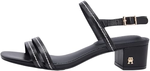 Femme Low Heel Sandal Stitching Fw0fw09345 Talons, Black (Black), 39 EU