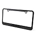 Jeep Stealth Blackout License Plate Frame - Black with Black Script Logo