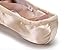 WENDYWU Professional Ballet Pointe Shoe for Kids Girl and Ladies Pink PU Soled Ballet Pointe Dance Shoes with Toe Pads