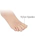 Makhry 4pcs Adjustable Cuttable Gel Toe and Finger Cap Lined Gel Toe Covers Sleeves Ribbed Knit Toe Caps Digital Caps (XL)